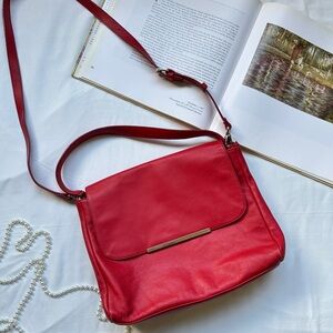 Banana Republic Vibrant Red Crossbody Bag